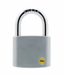 Yale Silver Series Solid Brass 60mm Y120/60/135/1 Boron Steel Shackle Padlock  (Silver)