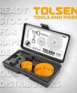 11Pcs Hole Saw Set Tolsen Brand 75865