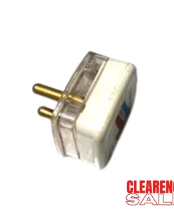 Plug Round 2 Pin (White & Cristal)