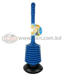 Alternative view of 24 Inch Black Rubberized Plastic Commode Plunger with Extension Manual Water Suction Pumper