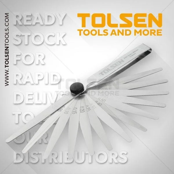SIZE-0.05-1.00mm Feeler Gauges Tolsen Brand 35044