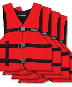 Alternative view of Red Color Heavy Life Jacket – Personal Flotation Device