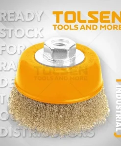 100mm Cup Wire Brush With Nut Tolsen Brand 77503
