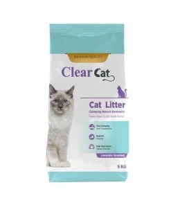 Alternative view of 5kg Clear Cat Clumping Natural Bentonite Cat Litter – Lavender