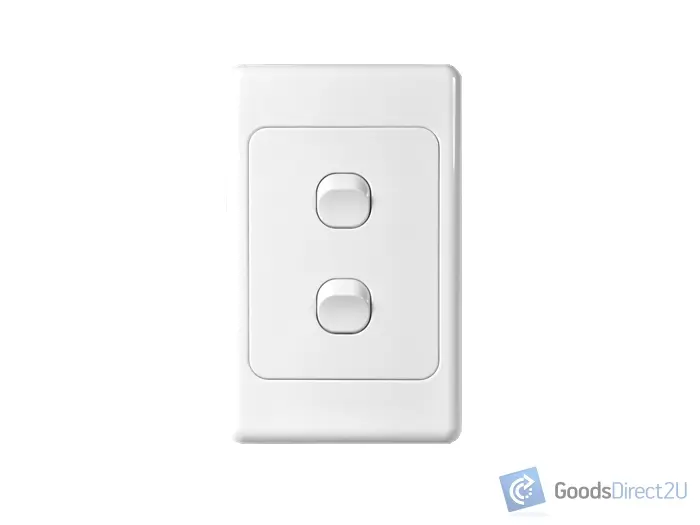 Light Switch – 2 Gang – Vertical – 10A - Image 2