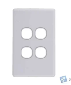 Blank Plate – Slimline – 4 Gang – 20 Box