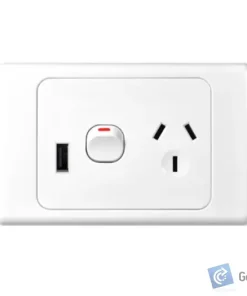 Alternative view of Power Point/USB – Single – Horizontal – 10A
