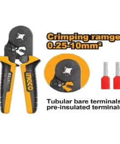6 Inch Ratchet Crimping Pliers Ingco Brand HRCPG05210
