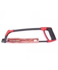 Alternative view of 12 Inch Red & Black Hack Saw Frame with Blade Ronix Brand