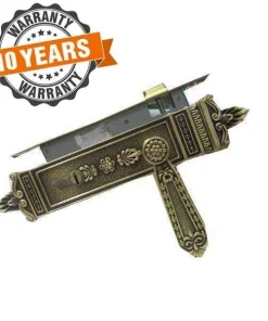 Alternative view of 5 Key High Security Door Handle Lock Lever Size 7 Inch x 3 Inch Victorian Design