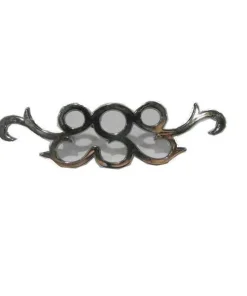Stainless Steel Color Furniture Handle Victorian Cut Design