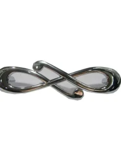 96mm Stainless Steel Color Furniture Handle Victorian Cut Design
