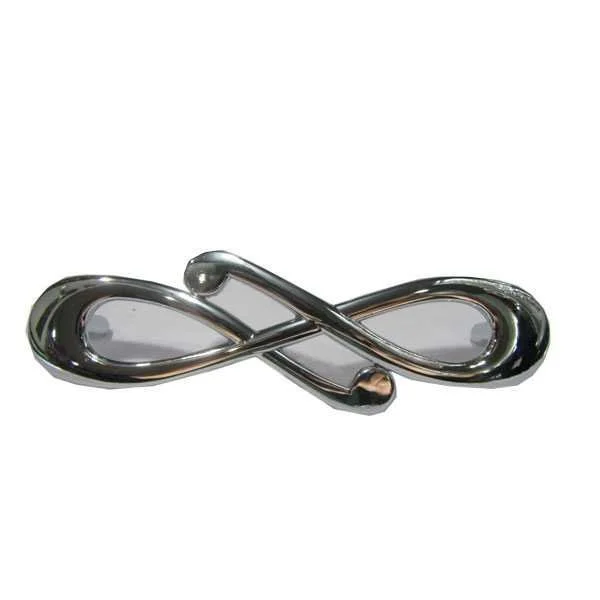 96mm Stainless Steel Color Furniture Handle Victorian Cut Design