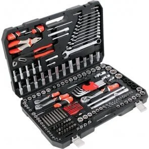 225 Pcs 1/4 Inch 3/8 Inch 1/2 Inch Drive Tool Box Set Yato Brand YT-38941