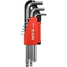 1.5mm -10 mm 9 Pcs Medium Hex key Set Yato Brand YT-0505