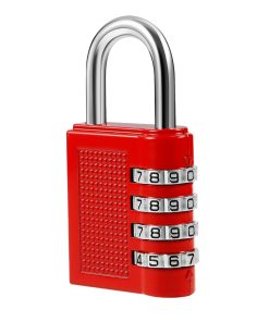 Alternative view of AVARTEK – Combination Combi Resettable Padlock Security 4-Digit – 40mm – RED