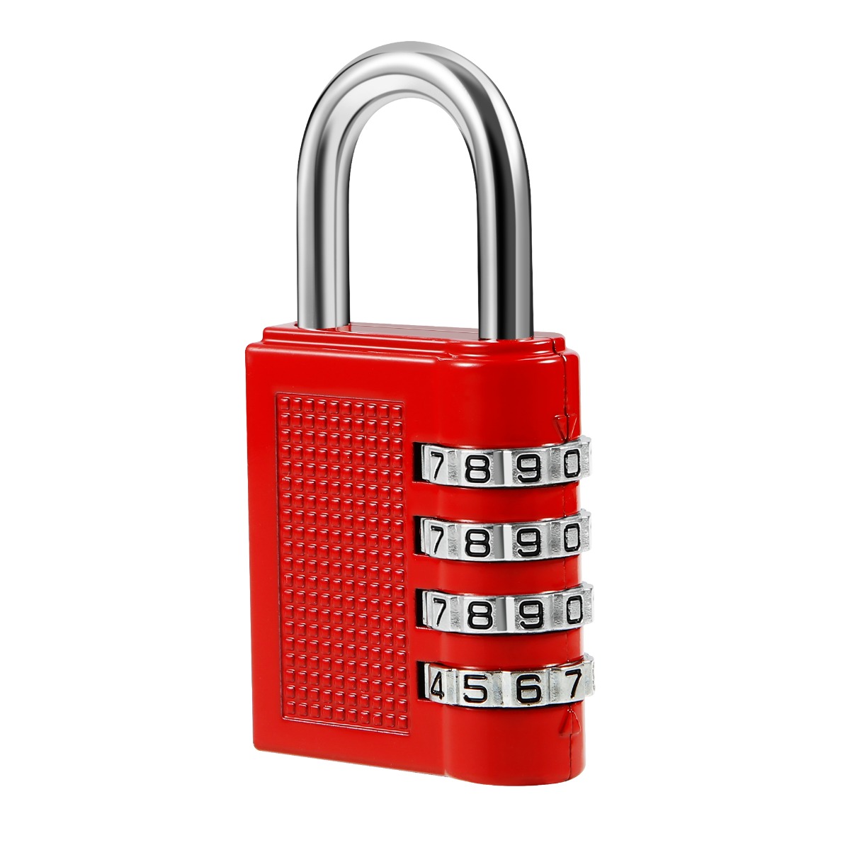 AVARTEK – Combination Combi Resettable Padlock Security 4-Digit – 40mm – RED - Image 2