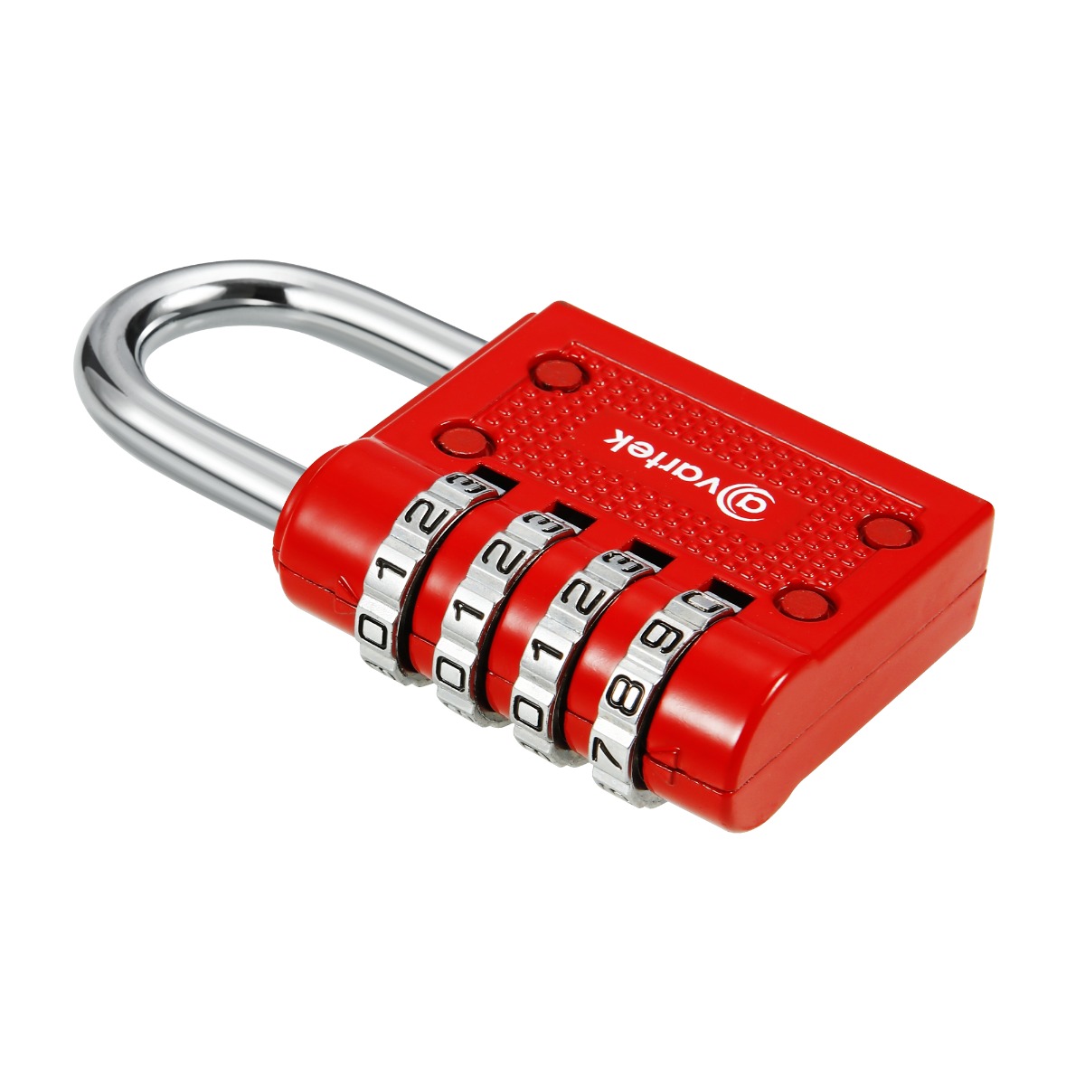 AVARTEK – Combination Combi Resettable Padlock Security 4-Digit – 40mm – RED - Image 3