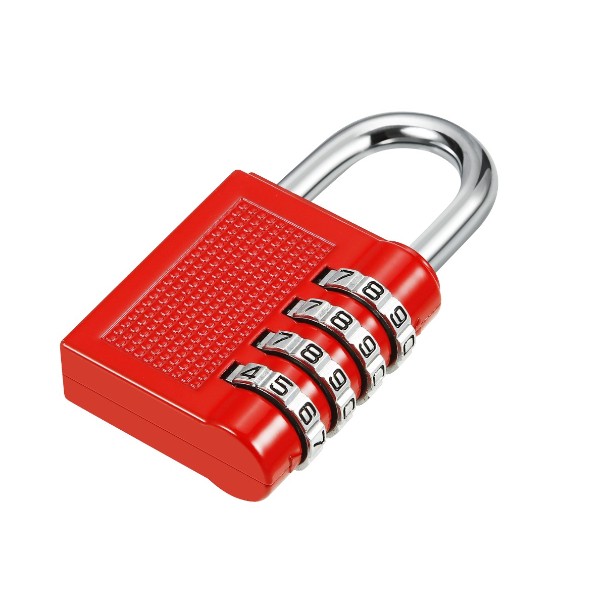 AVARTEK – Combination Combi Resettable Padlock Security 4-Digit – 40mm – RED - Image 6