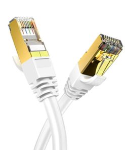 5m CAT8 High Speed Shielded Ethernet Cable 2000MHz 40Gbps RJ45 – White