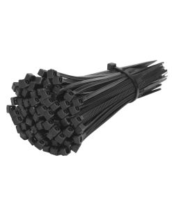 Alternative view of 370mm x 7.6mm Strong Black Nylon Cable Tie Wraps – Pack of 100