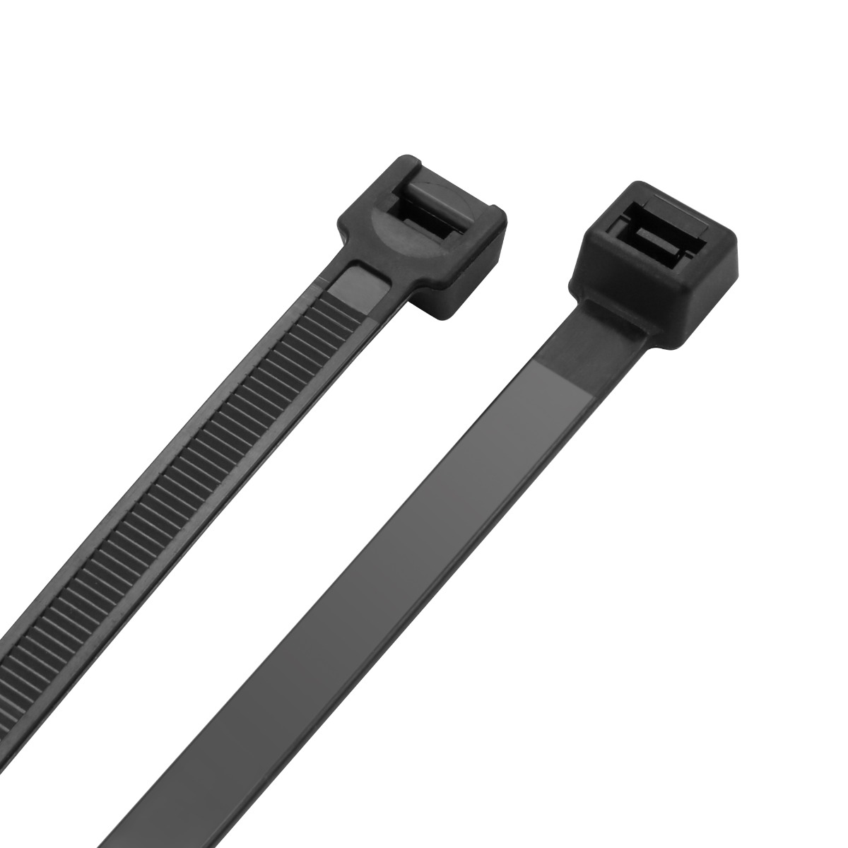 450mm x 7.6mm Strong Black Nylon Cable Tie Wraps – Pack of 100 - Image 3