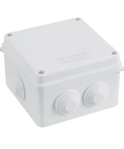 Alternative view of IP65 Waterproof White Surface Junction Box (100x100x70mm)