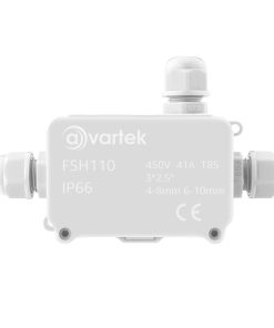 Alternative view of 3 Way IP66 Waterproof Cable Connector Junction Box 93 x 55 x 36mm (White)