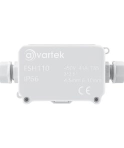 Alternative view of 2 Way IP66 Waterproof Cable Connector Junction Box 93 x 55 x 36mm (White)