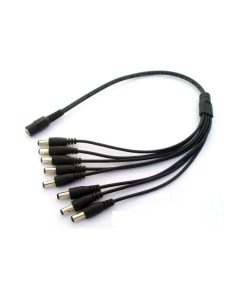 DC Power Splitter 8 way Adapter For CCTV 12V PSU to 8 Camera Cable