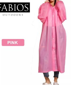 Waterproof Pink Poncho Raincoat for Men / Women