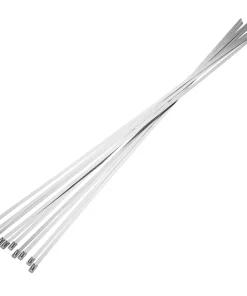 Alternative view of 12mm x 800mm Stainless Steel Silver Cable Ties – Pack of 100