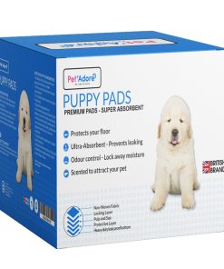 Pet’Adore 50cm x 40cm Blue Puppy Training Pads – 100 Pack